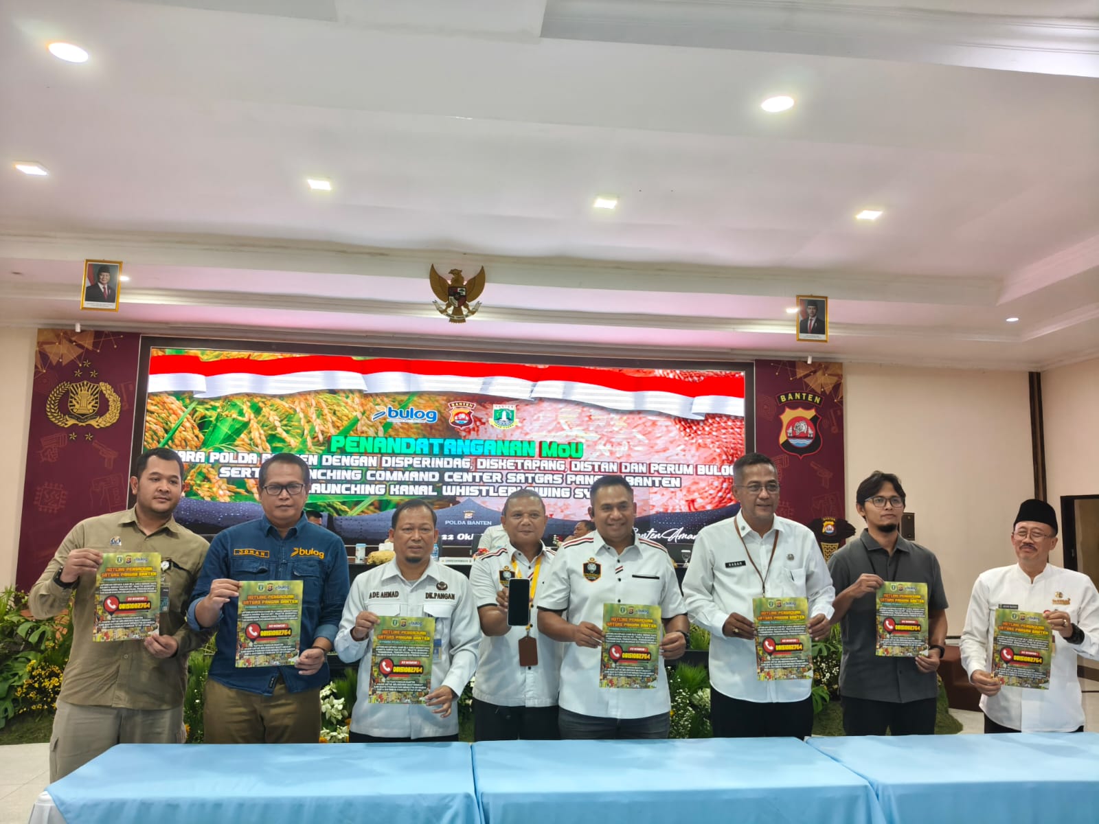 Polda Banten Resmi Luncurkan Command Center Satgas Pangan