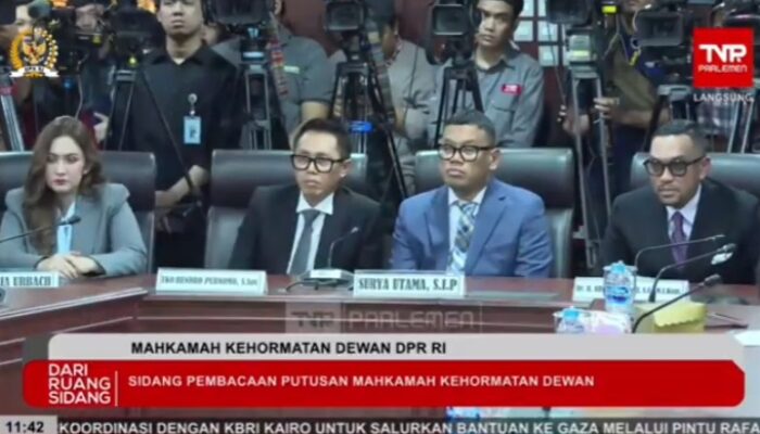 MKD Vonis Sahroni, Nafa, dan Eko Patrio Langgar Etik, Adies Kadir dan Uya Kuya Lolos
