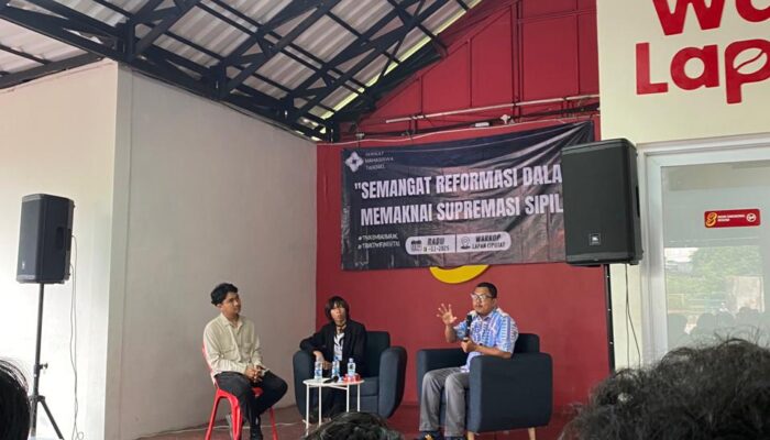 Serikat Mahasiswa Tangsel Bahas Ancaman Militerisasi dan Masa Depan Supremasi Sipil