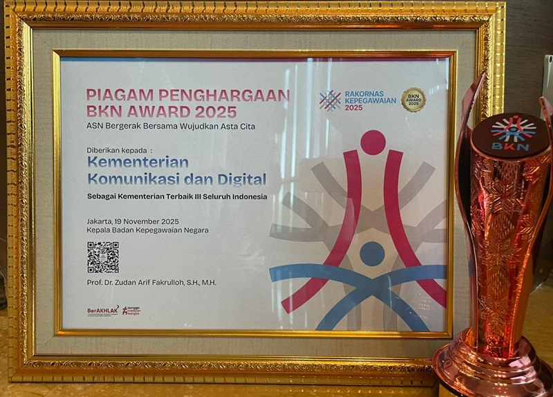 Komdigi Raih BKN Award 2025