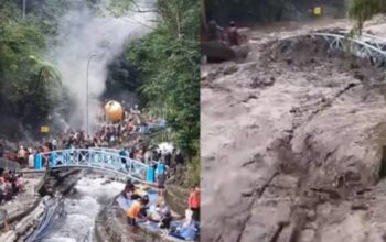 Objek Wisata Guci Tegal Diterjang Banjir Bandang, BNPB Imbau Waspada