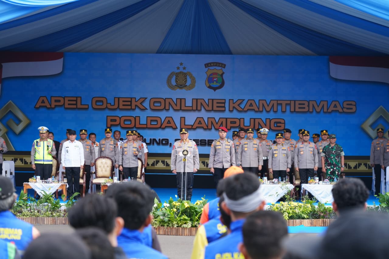 Wakapolri Ajak Ojol Kamtibmas di Lampung Doakan Korban Bencana Sumatera