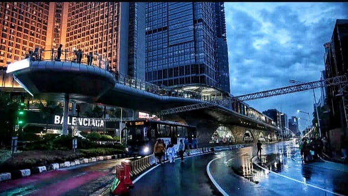 Jalan Sudirman–Thamrin Ditutup Mulai 18.00 WIB Malam Tahun Baru 2026