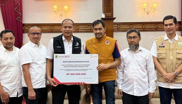 Pemkab Karawang Peduli Aceh Tamiang, Salurkan Rp400 Juta