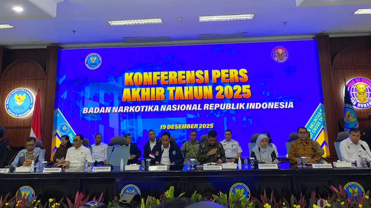 BNN Bongkar 746 Kasus Narkotika Sepanjang 2025, 1.174 Tersangka Ditangkap