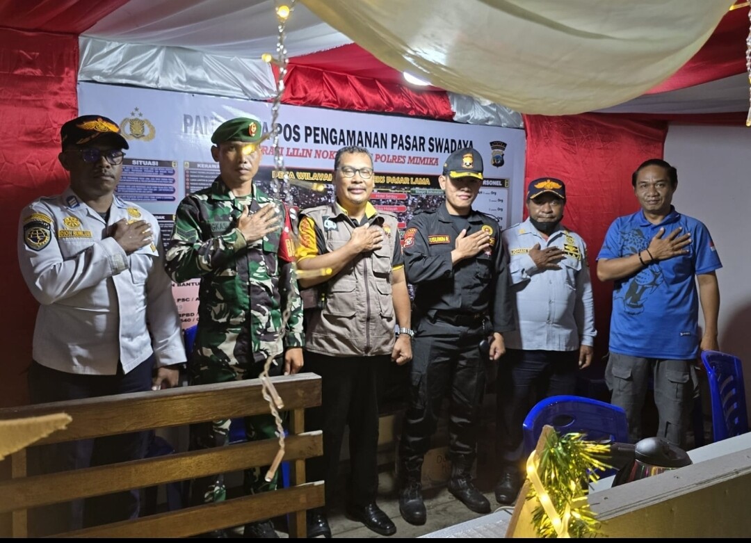 Senkom Mitra Polri Hadir di Pos Pengamanan Ops Lilin Noken Mimika: Sinergi untuk Keamanan Nataru