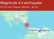 Gempa M 4,3 Guncang Anyer Banten, Belum Ada Laporan Kerusakan