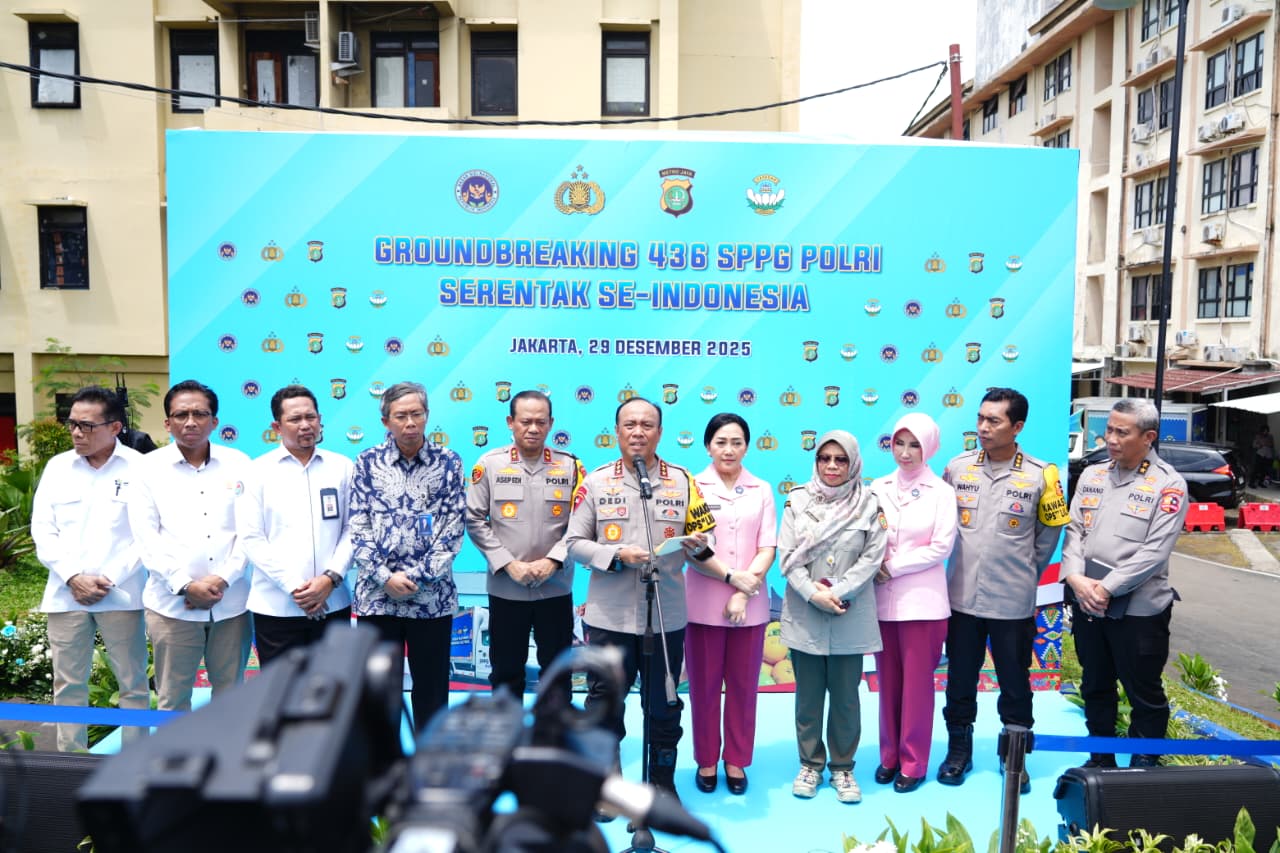 Polri Groundbreaking 436 SPPG Serentak, Perkuat Dukungan Program Gizi Nasional