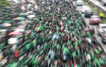 Pengemudi Ojol Gelar Aksi di Dua Titik Jakarta Pusat, 918 Polisi Disiagakan