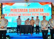 Komitmen Tindaklanjuti Arahan Presiden Prabowo, Kapolri Resmikan 19 Jembatan Merah Putih Presisi