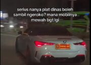 Bikin Malu! Perokok Viral di Mobil BMW Ternyata Pakai Plat Palsu Kemhan