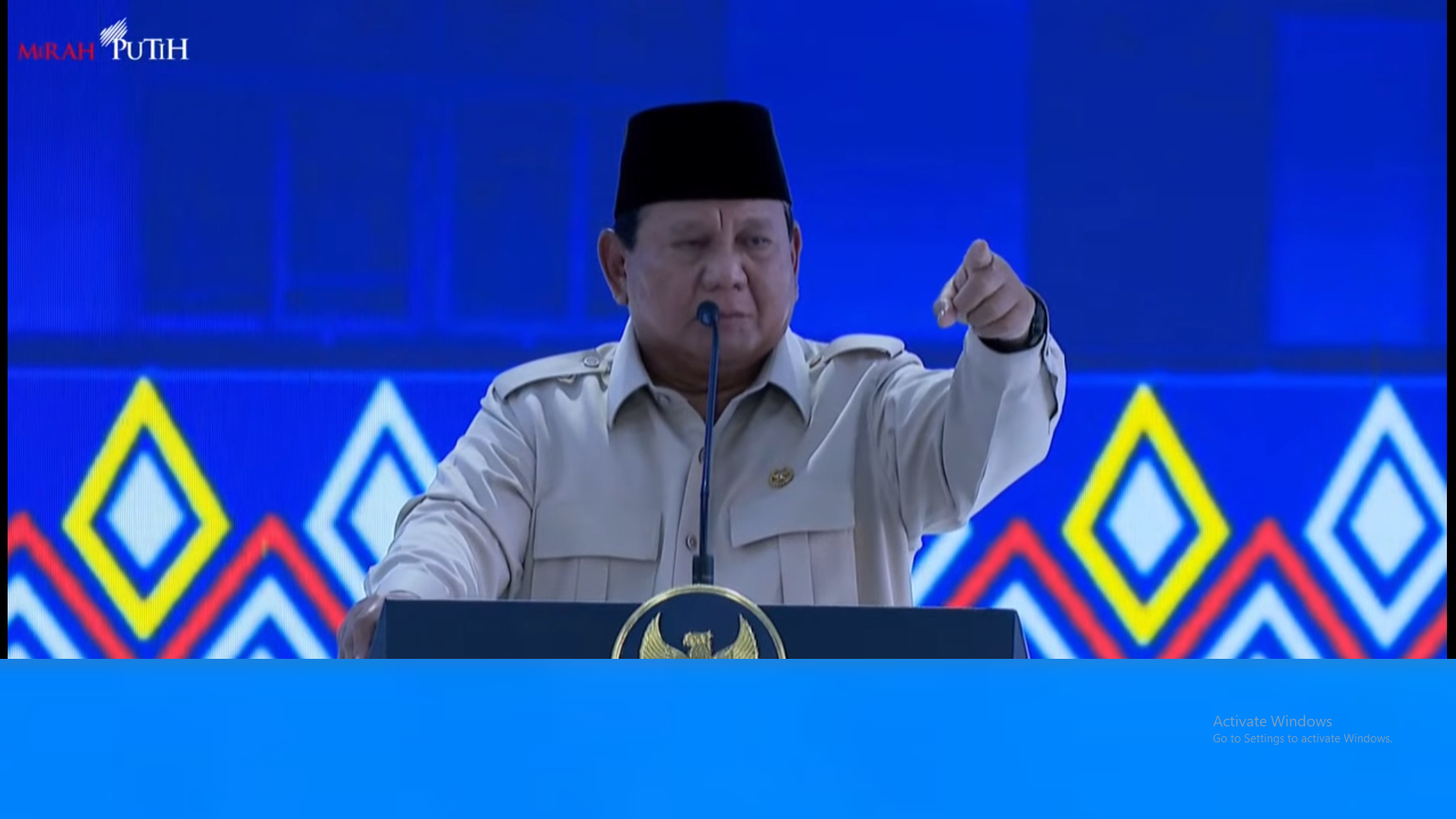 Prabowo Sebut Martabat Koruptor Jauh Lebih Rendah dari Pemulung