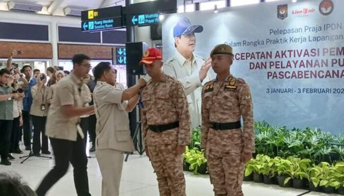 Mendagri Terjunkan 1.100 Mahasiswa IPDN Bantu Pulihkan Pemda Terdampak Bencana Sumatera