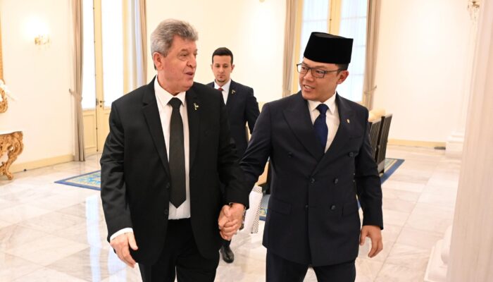 Sambut Pamitan Zuhair Al-Shun, Sugiono Tegaskan Indonesia Komitmen Bela Palestina