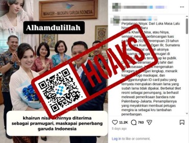Kominfo Tegaskan Hoaks Perekrutan Pramugari Garuda Indonesia, Foto Terbukti Rekayasa AI