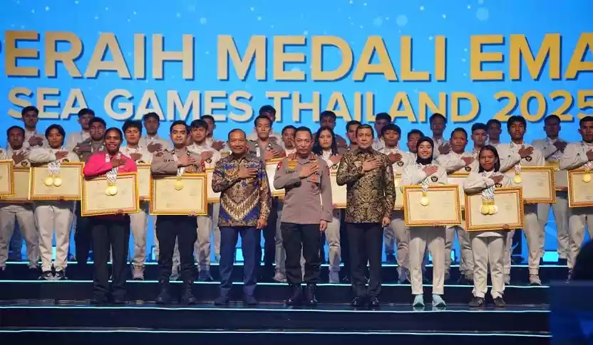 Sumbang Medali di SEA Games 2025, 38 Atlet Polri Terima Penghargaan dari Kapolri