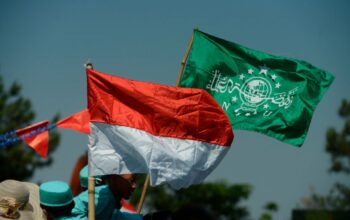 Bendera NU dan Indonesia