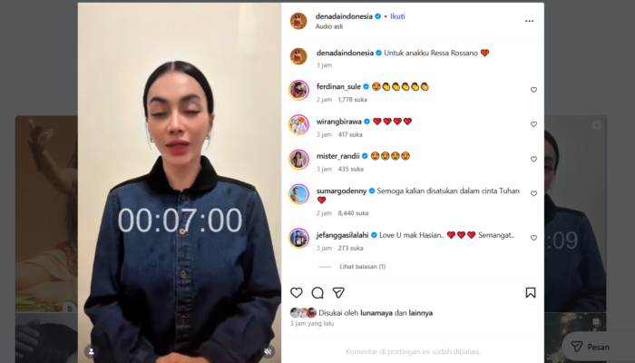 Denada Akhirnya Akui Ressa Rosano Anak Kandung