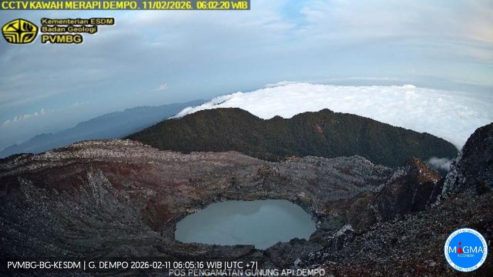 Gunung Dempo Berstatus Waspada, Tremor Menerus Terekam – Wisatawan Dilarang Dekat Kawah