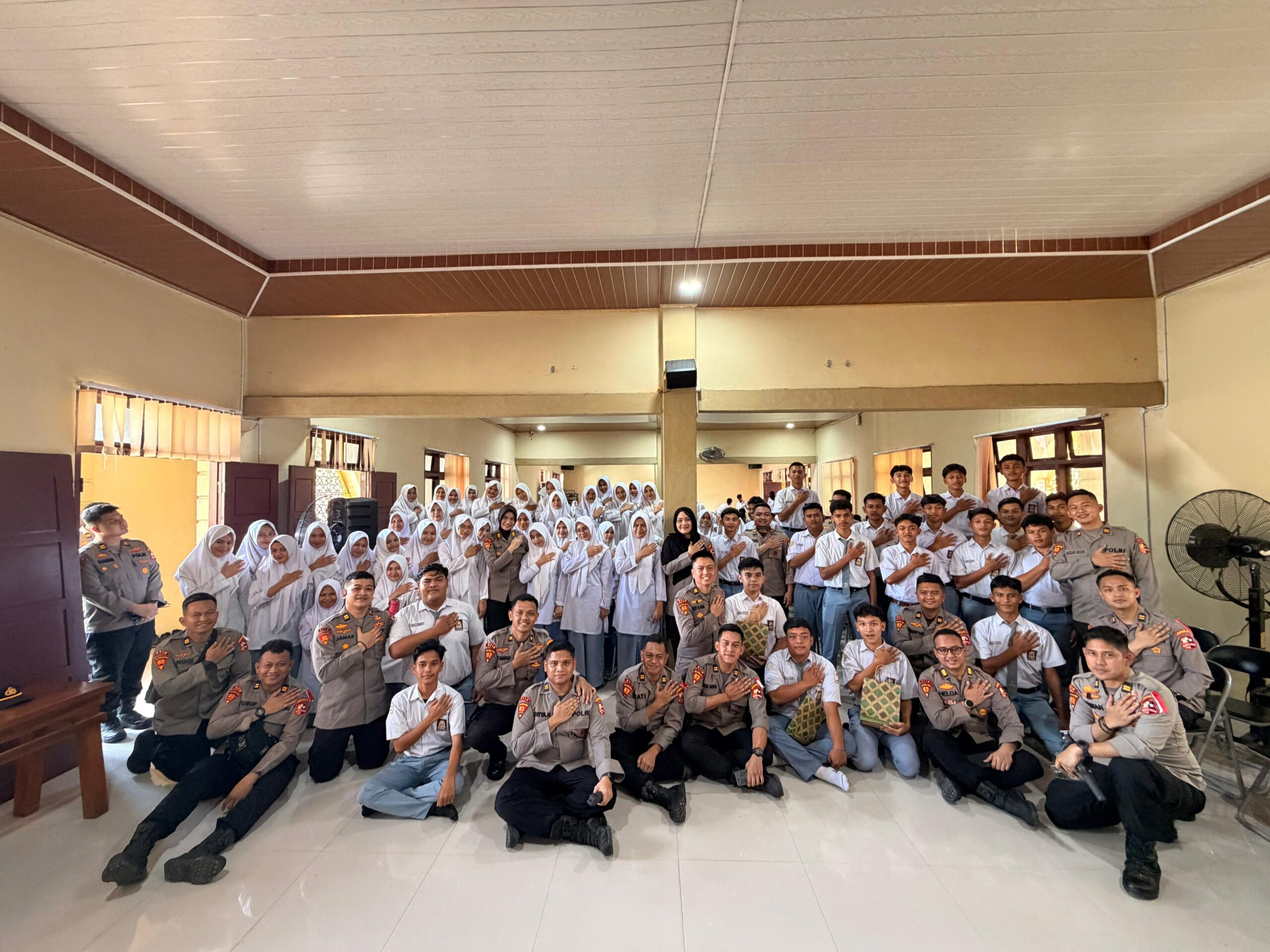 Mahasiswa STIK Angkatan 83 Gelar Pengabdian Masyarakat di Aceh Utara, Fokus Mitigasi Bencana dan Edukasi Pelajar