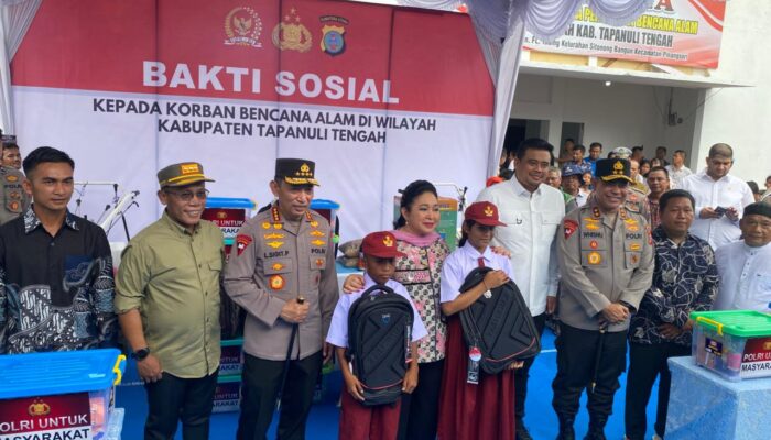 Kapolri & Ketua Komisi IV DPR Turun Langsung ke Lokasi Bencana, 13 Truk Bantuan Dikirim ke Tapteng!