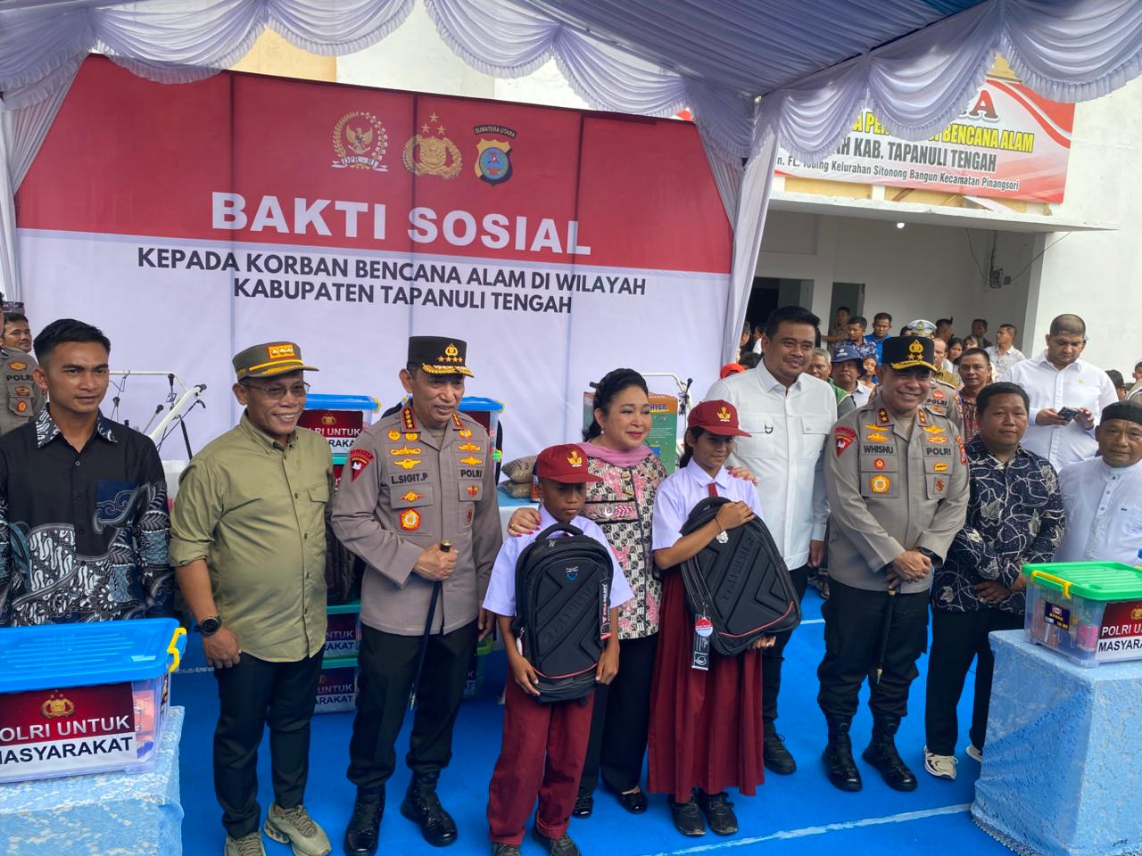 Kapolri & Ketua Komisi IV DPR Turun Langsung ke Lokasi Bencana, 13 Truk Bantuan Dikirim ke Tapteng!