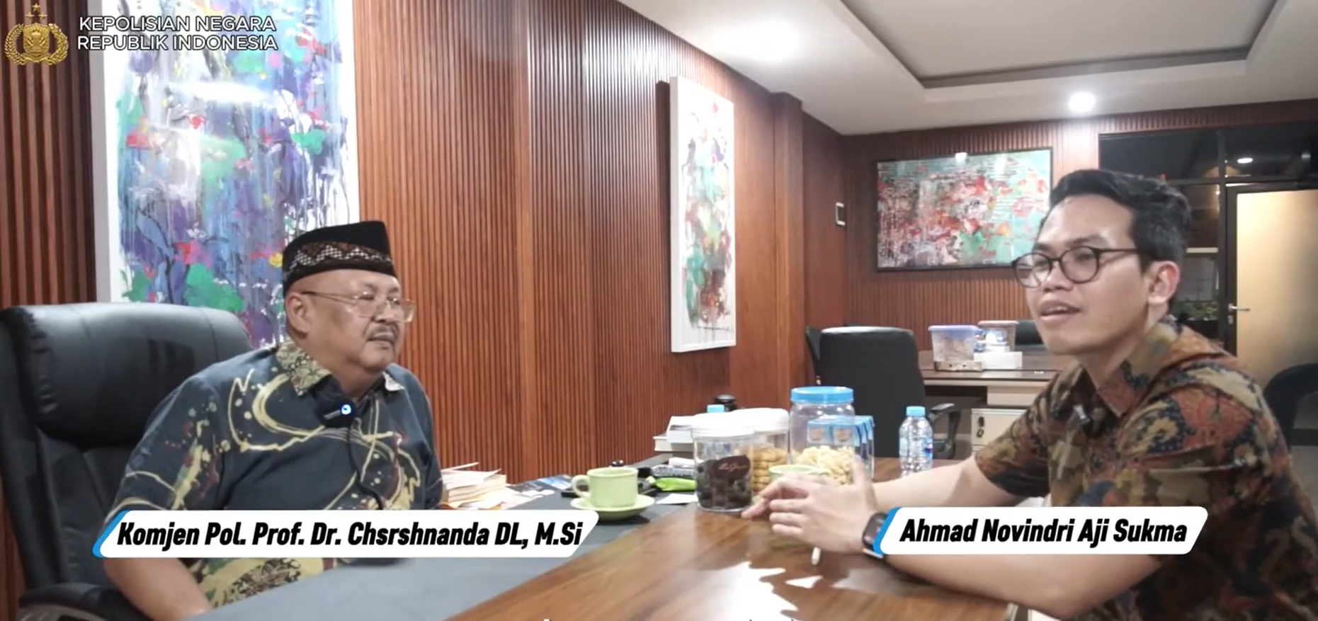 Kalemdiklat Polri Komjen Chryshnanda Dwilaksana Beberkan Visi STIK Jadi World Class University. (Foto: YouTube: Democratic Policing/Koma.id)
