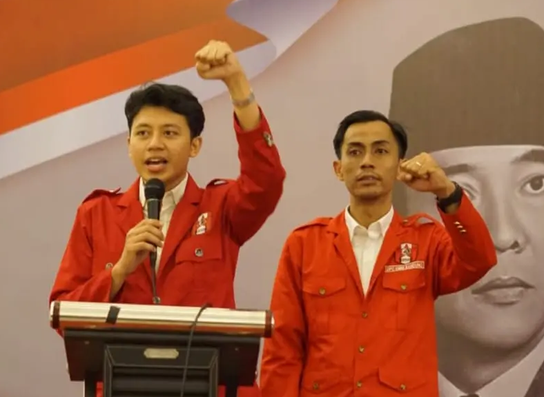 Ketua Umum Dewan Pimpinan Pusat Gerakan Mahasiswa Nasional Indonesia (DPP GMNI), M. Risyad Fahlefi.