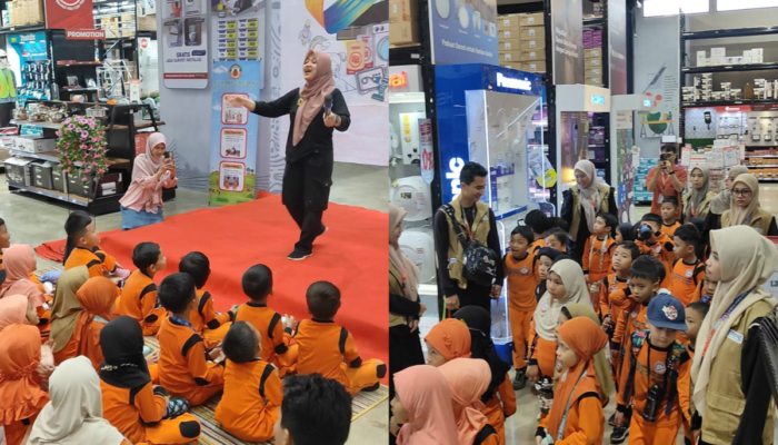 Kumbang Belang dan Siswa TK Sekolah Alam Kebun Tumbuh Main Seru di Mitra10 Sawangan