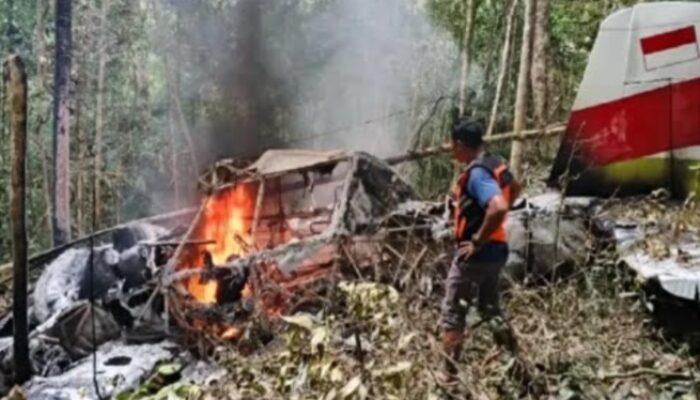 Pesawat Cargo BBM Pelita Air Jatuh di Nunukan Kalimantan Utara, Pilot Tewas