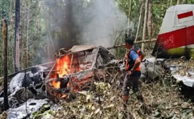 Pesawat Cargo BBM Pelita Air Jatuh di Nunukan Kalimantan Utara, Pilot Tewas