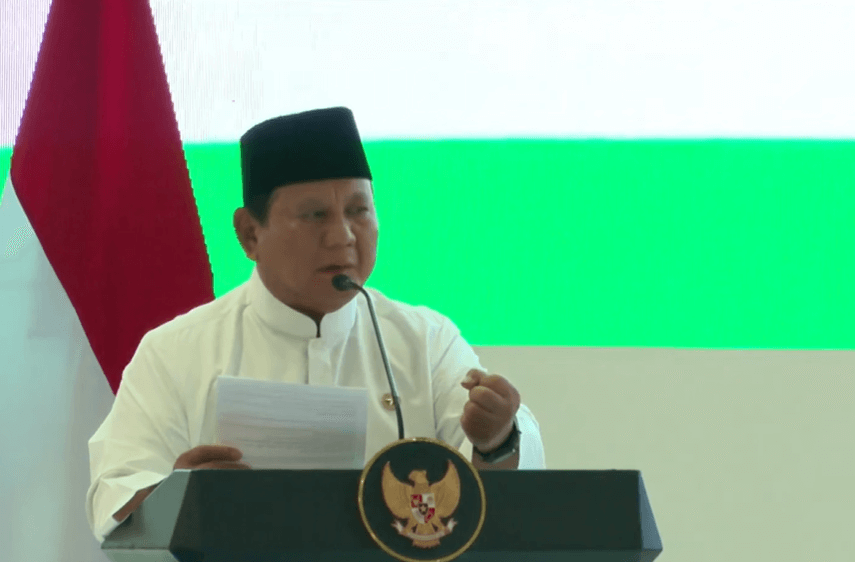 Prabowo di Masjid Istiqlal