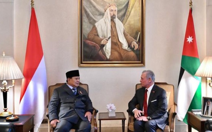 Raja Abdullah II Puji Presiden Prabowo Atas Komitmen Berani Lindungi Palestina