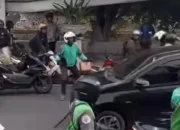 Tolak Dihentikan Polisi, Pengemudi Calya Ugal-ugalan di Gunung Sahari Lawan Arah Berujung Diamuk Warga