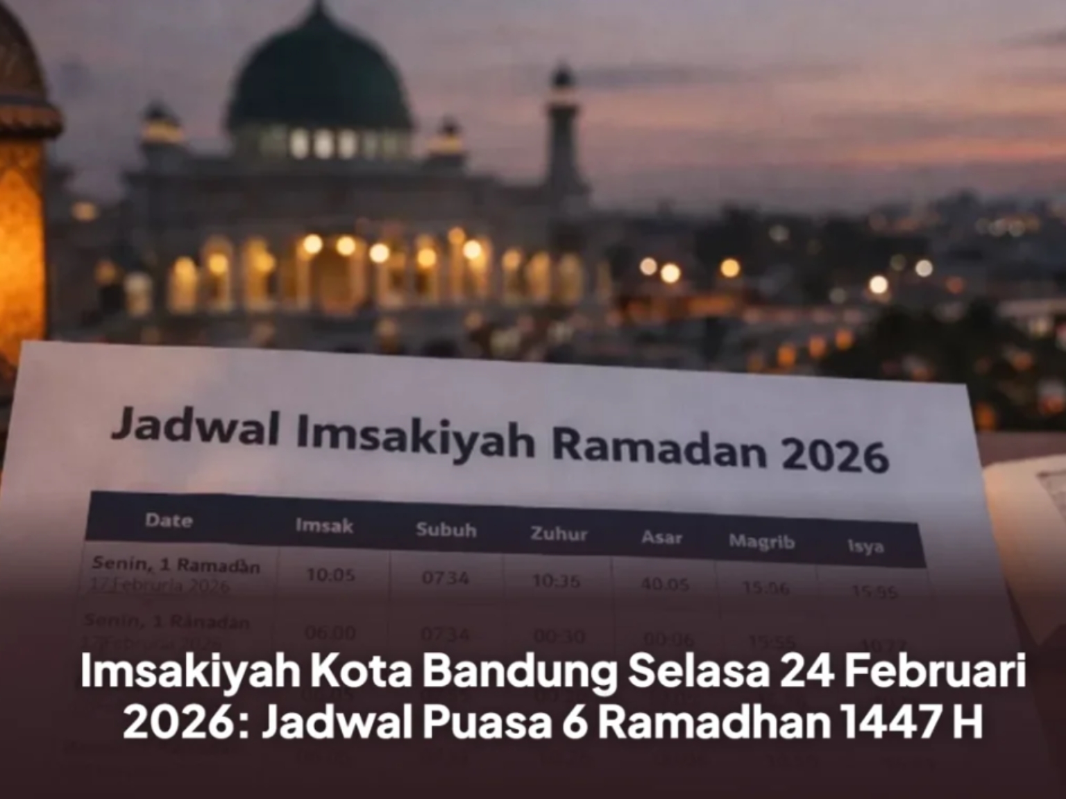 Jadwal Puasa