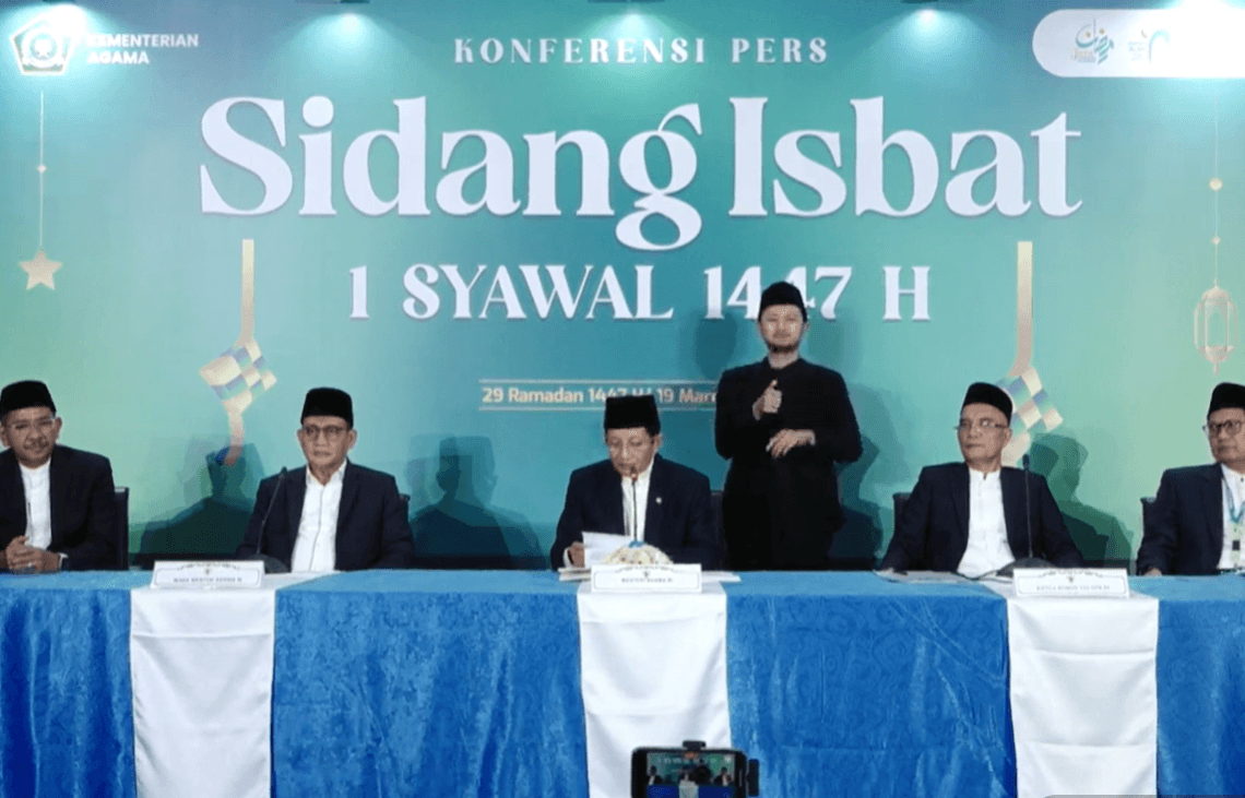 Konferensi Pers Sidang Isbat 1 Syawal 1447 H