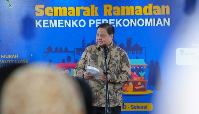 Menko Airlangga Genjot Geliat UMKM Lewat Bazar Semarak Ramadan