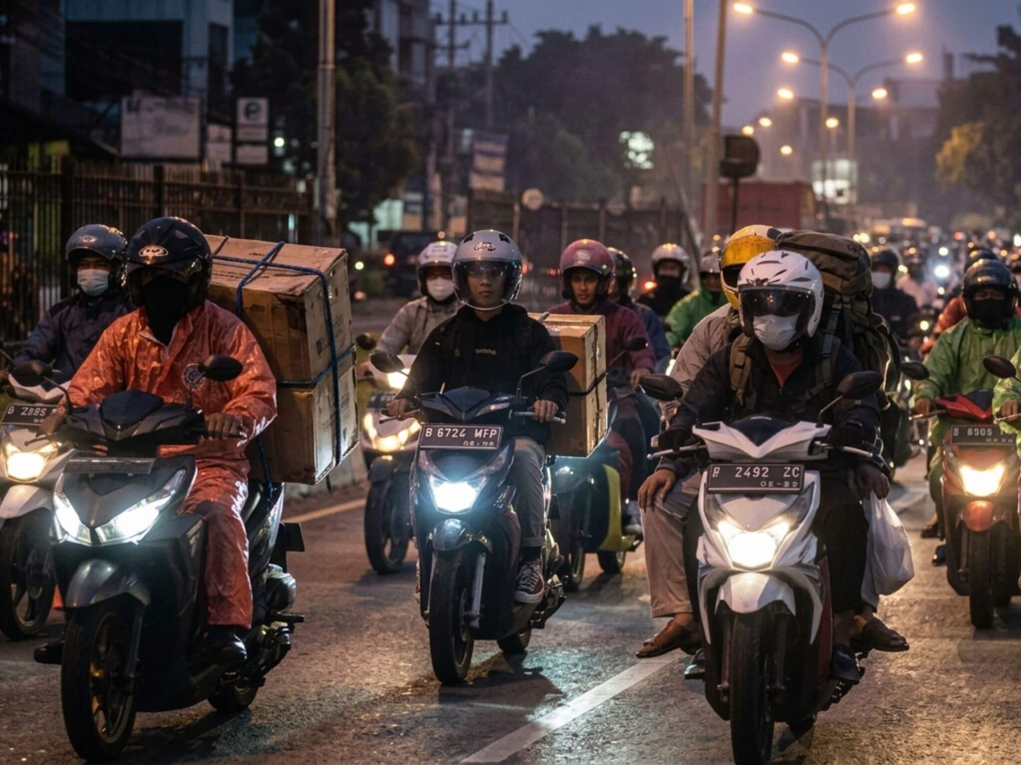 Mudik Pemotor Malam