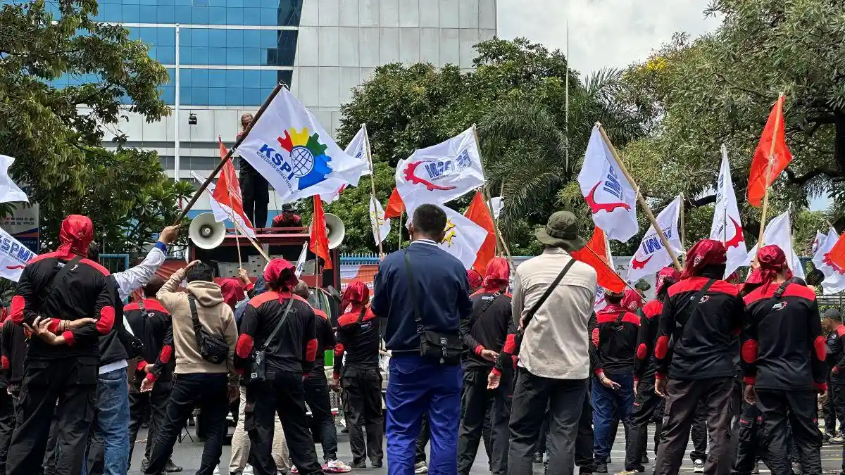 Demo Partai Buruh Soal Impor Mobil India