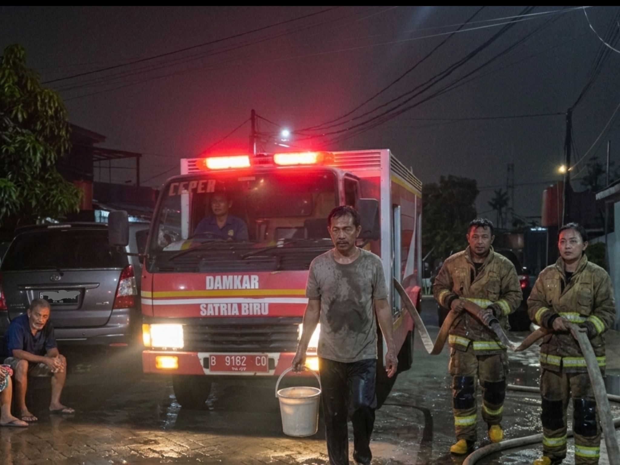 Kebakaran Asrama Polri Ciledug