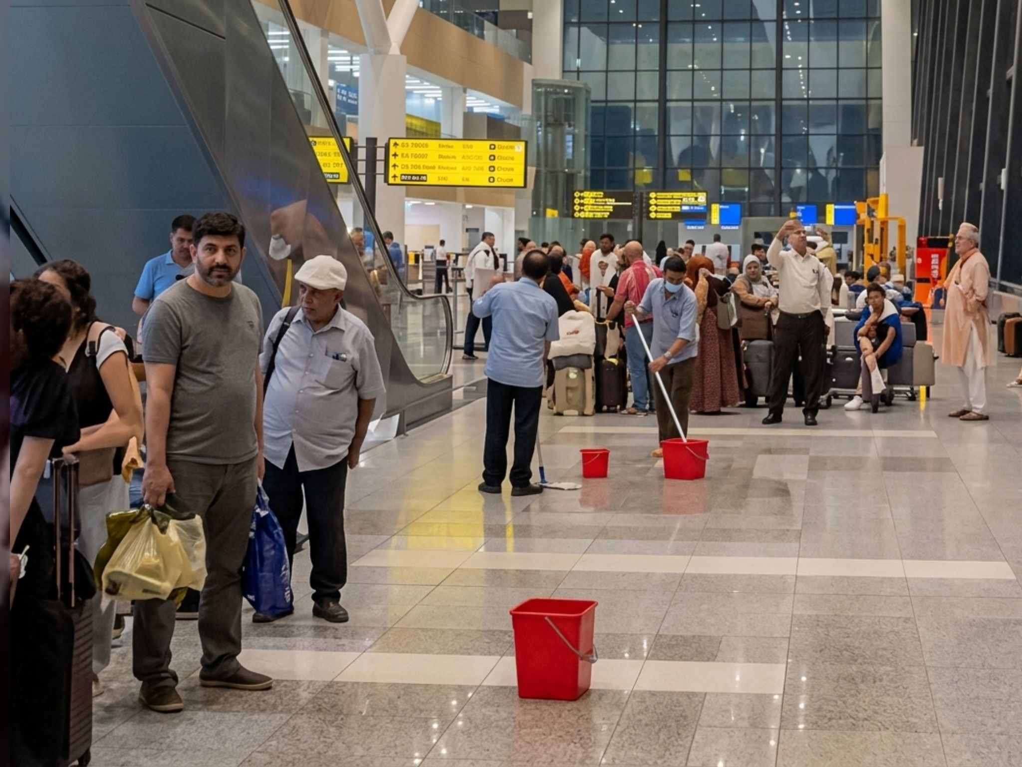Tim Kebersihan Bandara Soeta