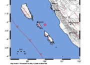 Info Gempa Mag: 4.0 – Pusat gempa berada di laut 49 km timur Tuapejat