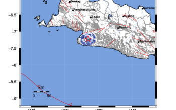 Info Gempa Mag: 3.5 – Pusat gempa berada di darat 31 km tenggara Kab. Sukabumi