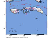 Info Gempa Mag: 4.8 – Pusat gempa berada di laut 72 km timur Buru Selatan