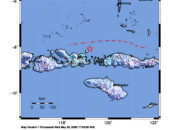 Info Gempa Mag: 5.2 – Pusat gempa berada di laut 65 km Timur Laut Kota Bima