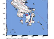 Info Gempa Mag: 3.4 – Pusat gempa berada di laut 21 km Utara Muna Barat