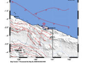 Info Gempa Mag: 3.6 – Pusat gempa berada di laut 34 km Timur Laut Kab. Jayapura