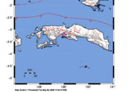 Info Gempa Mag: 3.0 – Pusat gempa berada di darat 11 km Timur Laut Maluku Tengah