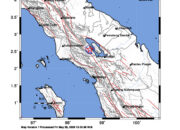 Info Gempa Mag: 3.2 – Pusat gempa berada di darat 10 km Barat Daya Samosir