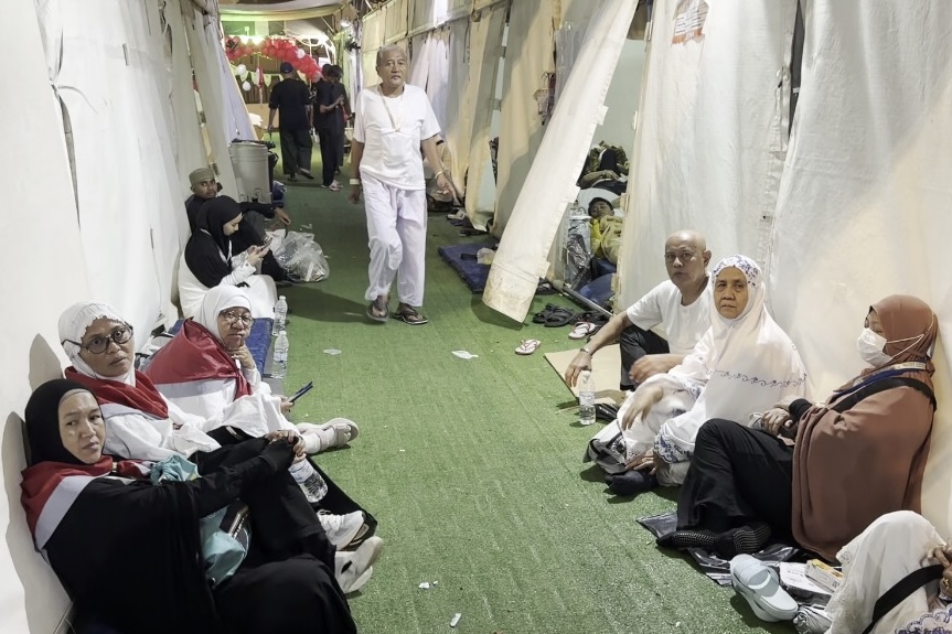 Kondisi Tenda Jemaah Haji Indonesia Di Mina
